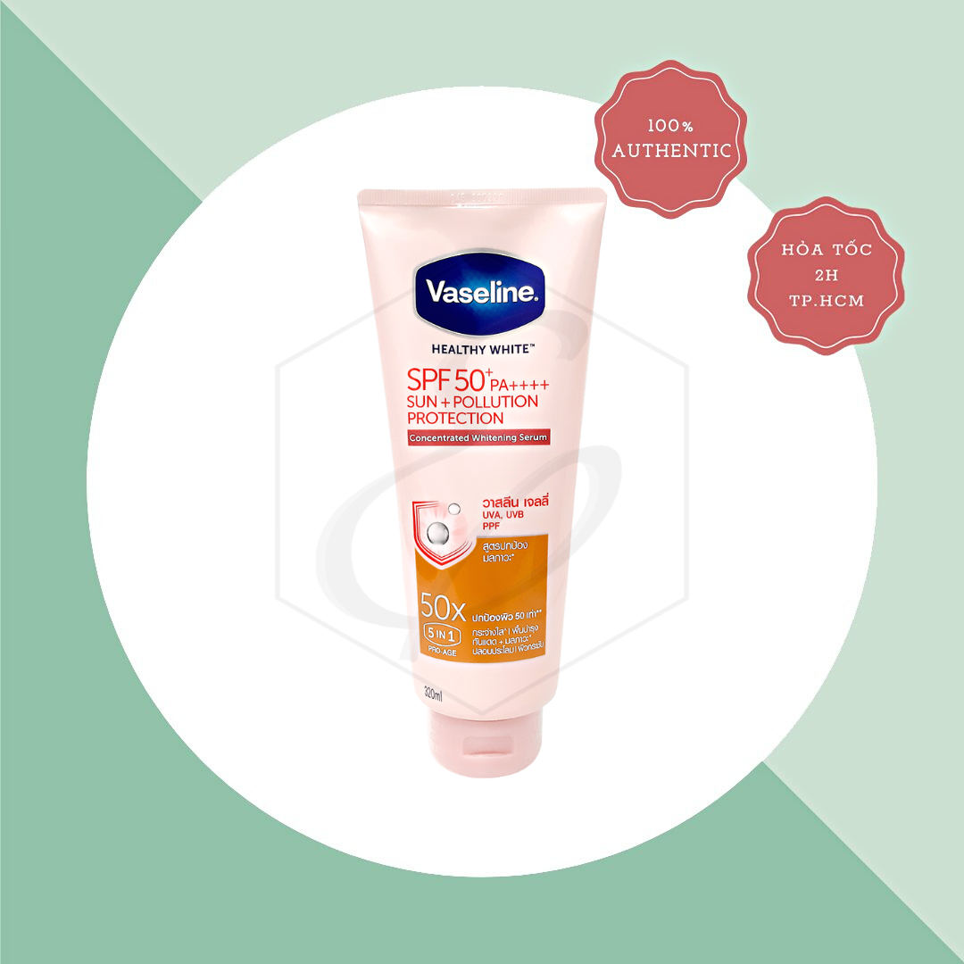 Dưỡng thể Vaseline Healthy White 50X - 320ml